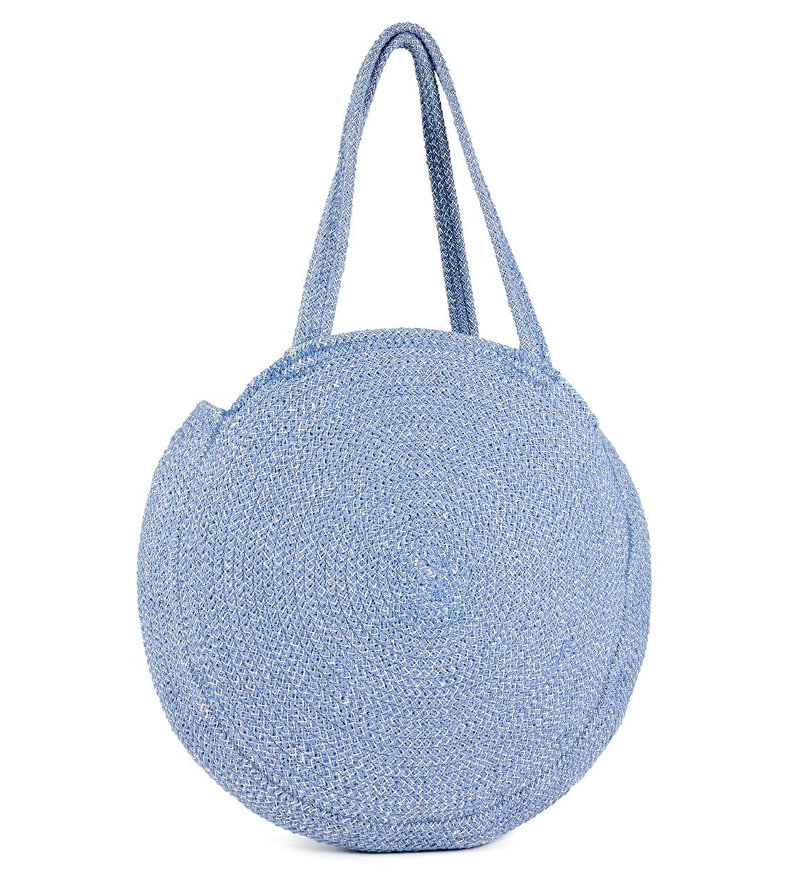 Magid Women's Spring Straw Metallic Lurex Circle Tote