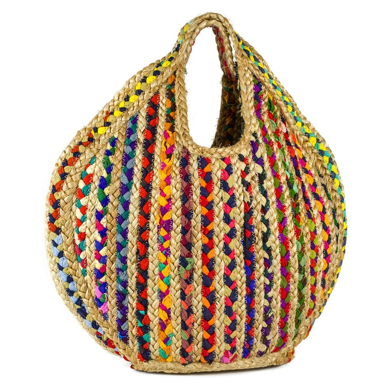 Magid Women's Spring Jute Petite Stripe Tote Bag 