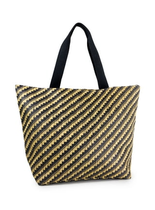 Newest Magid Women's Stripe Jute Beach Tote Bag-gth