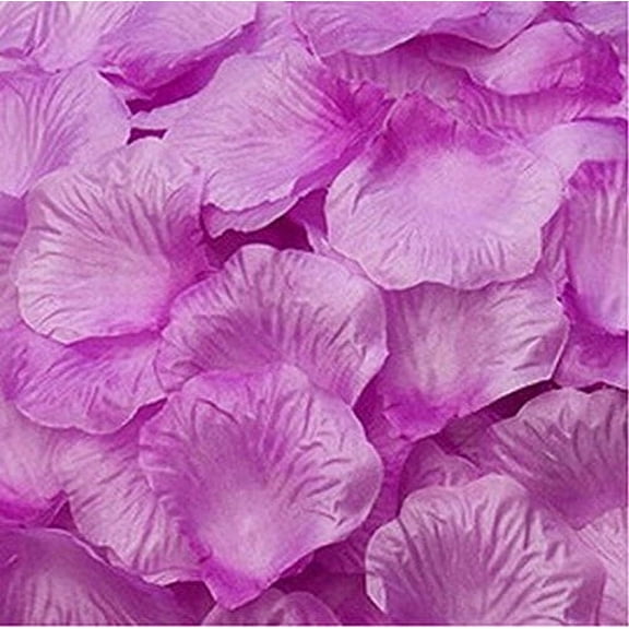 Magik 1000~5000 Pcs Silk Flower Rose Petals Wedding Party Pasty Table Decorations, Various Choices (1000, Warm Purple)