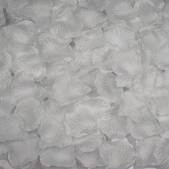 Magik 1000~5000 pieces Silk Flower Rose Petals Wedding Party Pasty Table Decorations, Various Choices (2000, White)