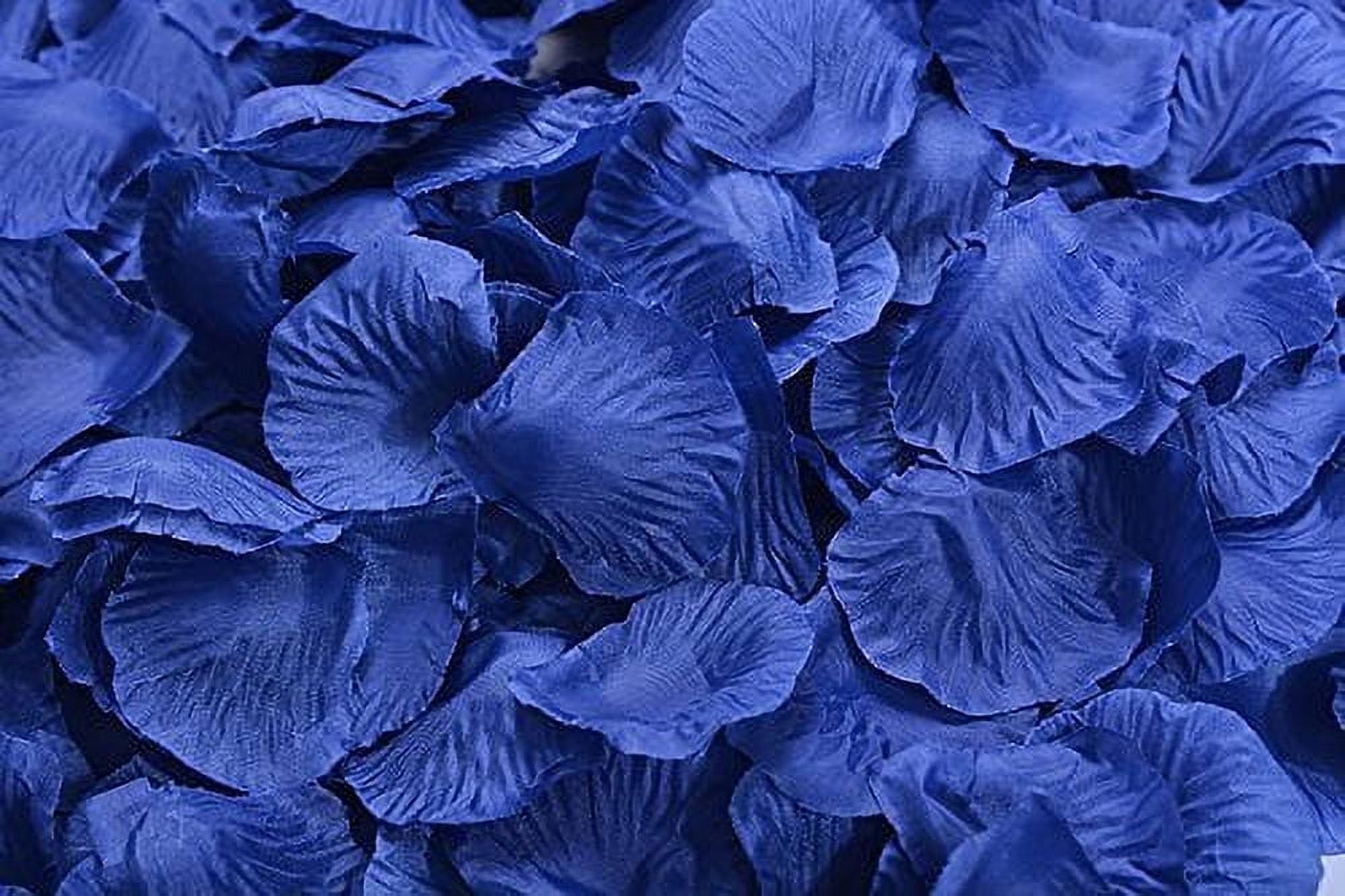 Magik 1000~5000 pieces Silk Flower Rose Petals Wedding Party Pasty Table Decorations, Various Choices (3000, Blue)