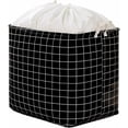 thumbnail image 1 of Magik 100L Rectangular Laundry Basket Handle Drawstring Storage Bin Boxes Organizer, 1 of 11