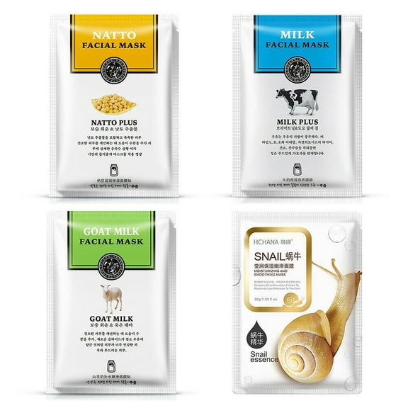 Magik 12 Pack Fruit Snail Aloe Milk Essence Facial Mask Sheet Age-defy Moisturizing