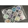 thumbnail image 1 of Magik 12 Pack Nail Art Glitter Powder Pieces UV Gel Acrylic Sequins Decoration Tips (#5 3mm Faux Diamond), 1 of 1