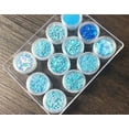 thumbnail image 1 of Magik 12 Pack Nail Art Glitter Powder Pieces UV Gel Acrylic Sequins Decoration Tips (Pattern: #16 Blue Sequins Set), 1 of 1