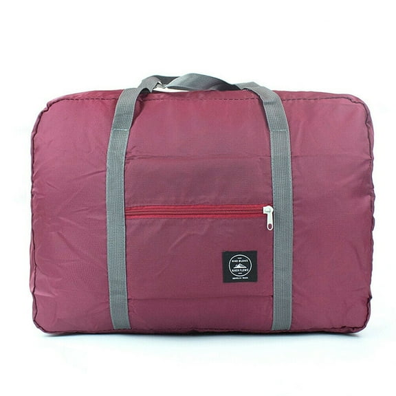 Magik 18” Lightweight Waterproof Duffel Bag for Travel, Burgundy & Gray