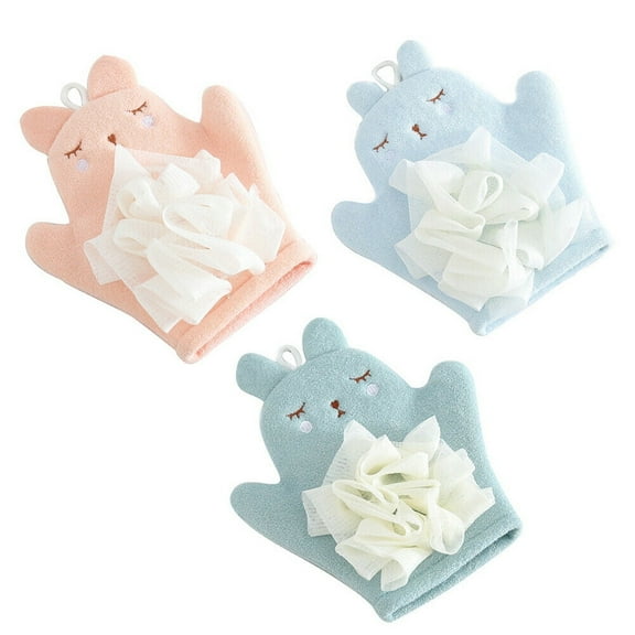 Magik 3-5 Pack Baby Kids Bath Lily Shower Gloves Sponge Hand Puppet Bath Wash Mitt