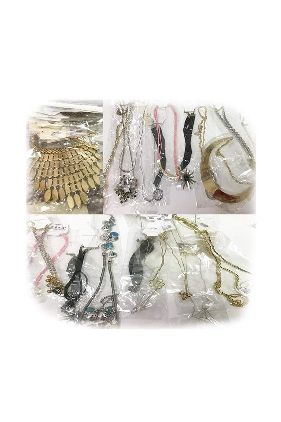 40~80 Pcs High End Quality Necklaces Must-have Wholesale Jewelry Lot Various Styles and Colors (40 Pack)