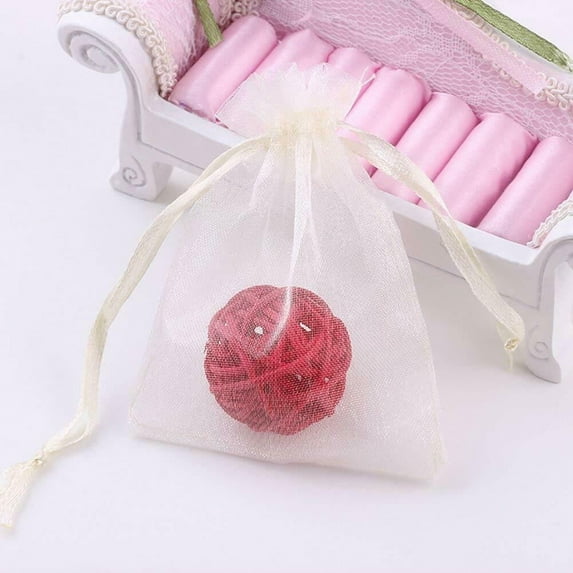 Magik 50~100 Sheer Coralline Organza Favor Gift Bags Jewelry Pouches Wedding Party