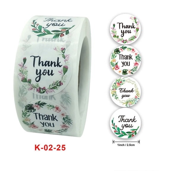 Magik 500 Thank You Reward Award Stickers Labels Kids Bag Gifts Envelope Seals