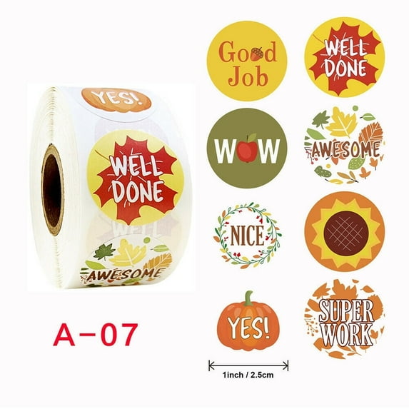 Magik 500-1000 Thank You Reward Award Stickers Labels Kids Bag Gifts Envelope Seals