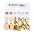 thumbnail image 1 of Magik 6-12 Pairs Fashion Rhinestone Crystal Pearl Earrings Set Women Ear Stud Jewelry, 1 of 1