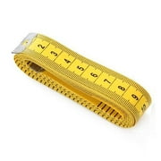 Magik 60''~120''/1.5~3M Double-scale Tailor Seamstress Cloth Body Ruler Tape Measure Sewing Heavy Duty Tape (Pack of 1, 120''/300cm, Yellow)