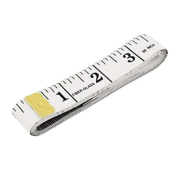 Magik 60''~120''/1.5~3M Double-scale Tailor Seamstress Cloth Body Ruler Tape Measure Sewing Heavy Duty Tape (Pack of 1, 60''/150cm, White)