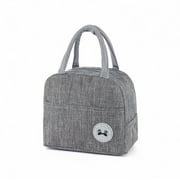 Magik Aluminum Foil Thermal Insulated Lunch Bag Gray