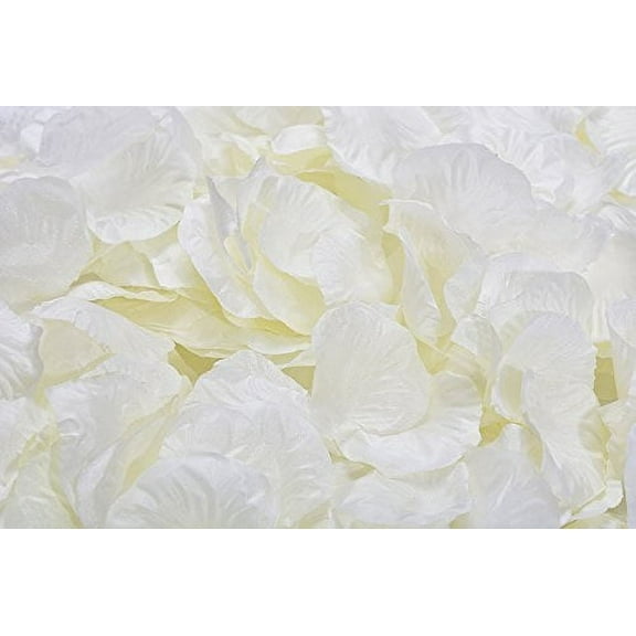 Magik Artificial Silk Ivory Rose Petals Wedding Bouquet (1000 Count)