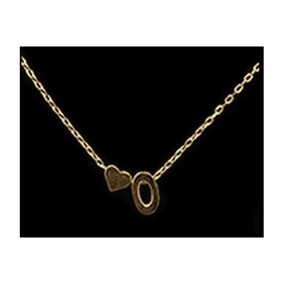 Magik Charm Heart Letter Initial A-Z Alphabet Pendant Chain Necklace