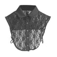 thumbnail image 1 of Magik Choker Necklace Unisex Women Peter Pan Detachable Lapel Shirt Fake False Collar (Lace Shirt Collar-Black), 1 of 3