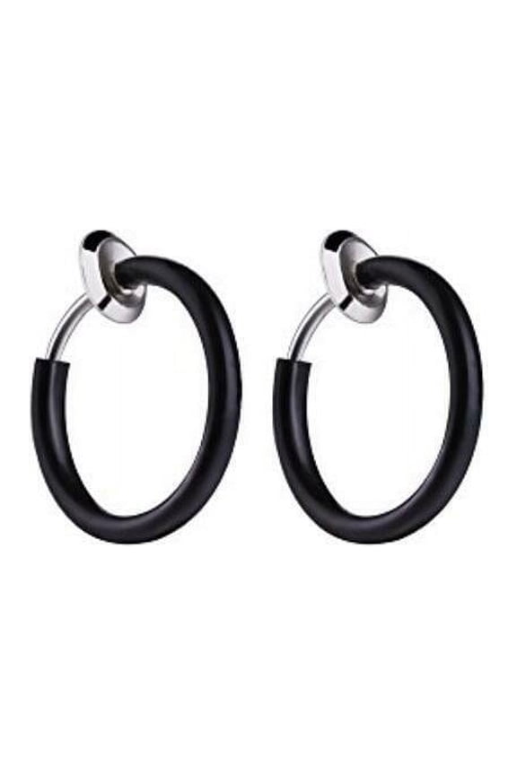 Clip-On Spring Action Non-Piercing Fake Septum Lip Cartilage Nose Tragus Ring