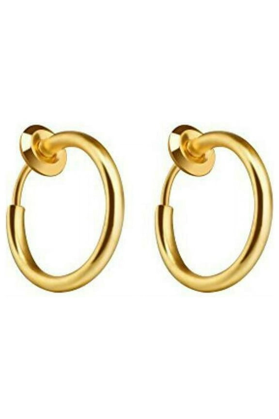 Clip-On Spring Action Non-Piercing Fake Septum Lip Cartilage Nose Tragus Ring