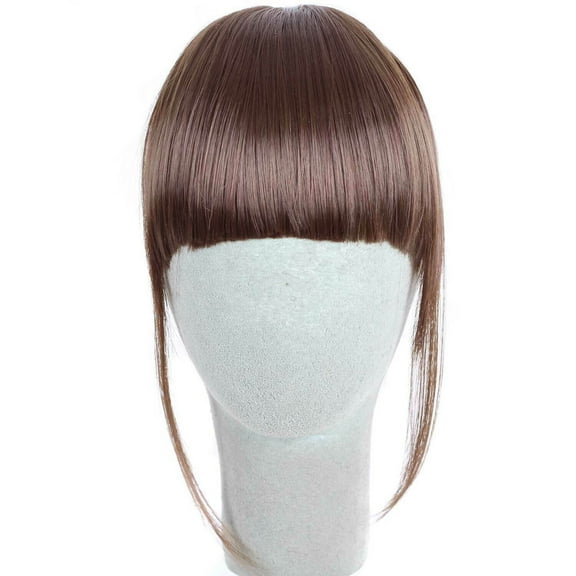 Magik Clip in on Thin Neat Bangs Human Hair Front Fringe Hair Extensions Hairpiece