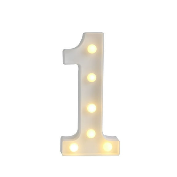 Magik LED Light Up Letter Number, Battery Operated, Energy Efficient Party Sign Decoration