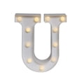 thumbnail image 1 of Magik Light up Letter LED Alphabet Number Symbol Plastic Battery Operated Party Sign Wedding Festival Stand Decoration (Letter U), 1 of 2