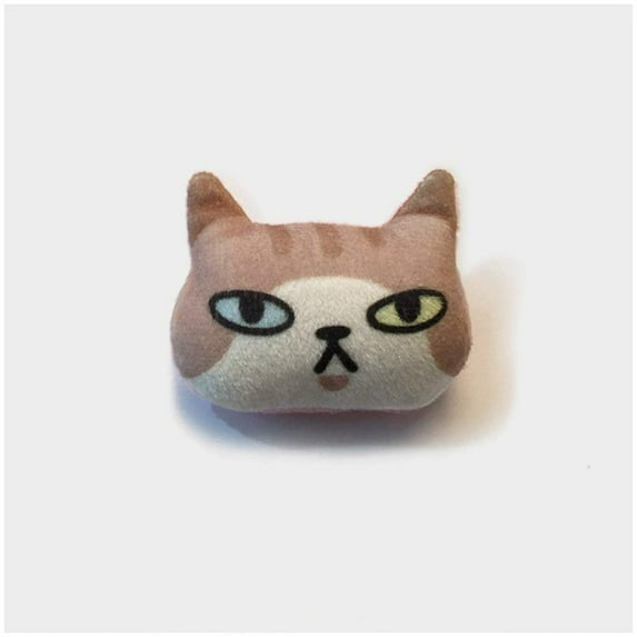 Magik Pins & Brooches Stuffed Cute Lovely Cat Dog Brooch Badge Button Pins (Pattern: #11 Blue&Green-eyed Cat)