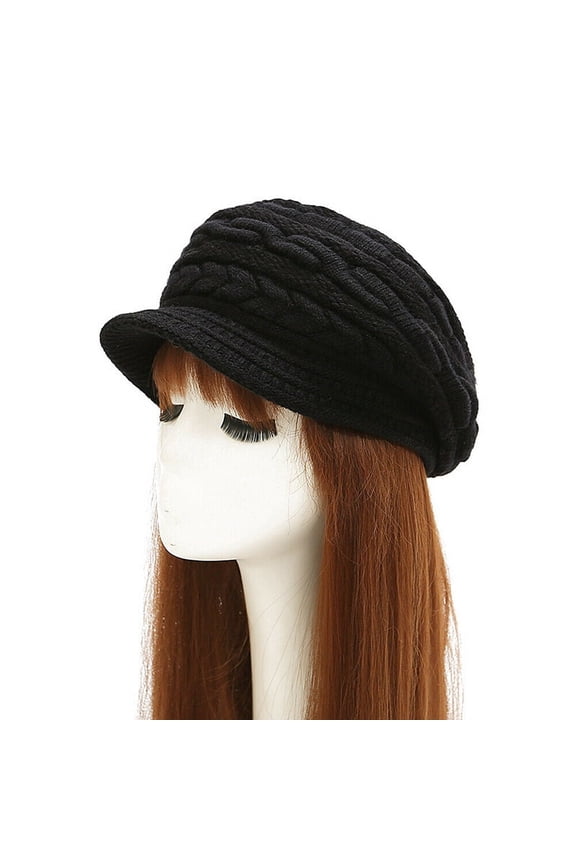 Rabbit Wool Women Winter Baggy Beanie Knit Crochet Hat Girl Slouch Ski Cap