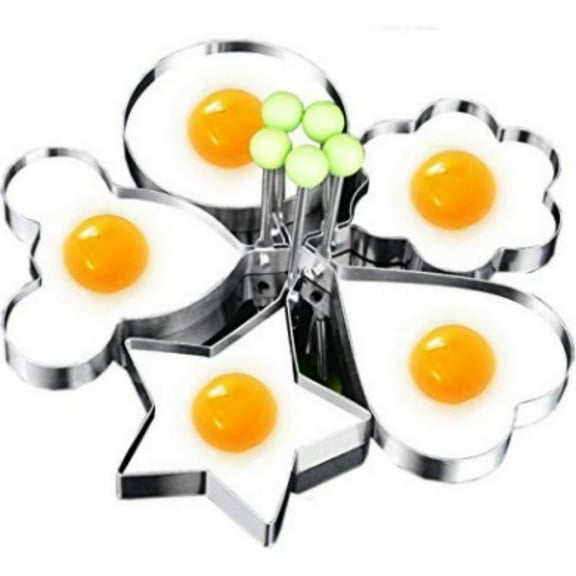 Magik Stainless Steel Egg Mold, 5-Pieces