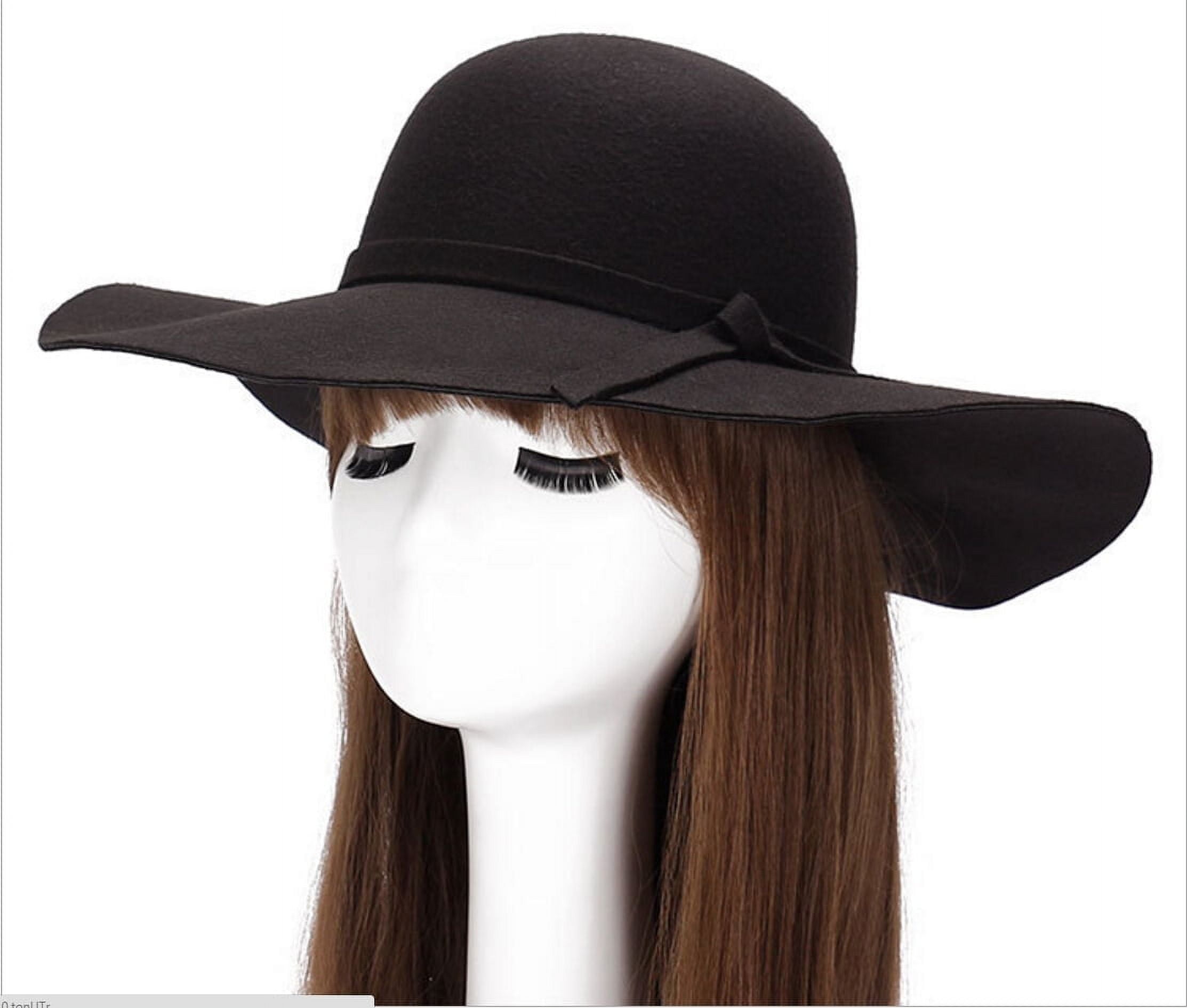 Magik Vintage Women Ladies Wide Brim Floppy Warm Wool Blend Felt