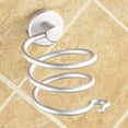 thumbnail image 1 of Magik Wall Mount Hair Blow Dryer Holder Bathroom Storage Spiral Blower Stand Organizer, 1 of 7