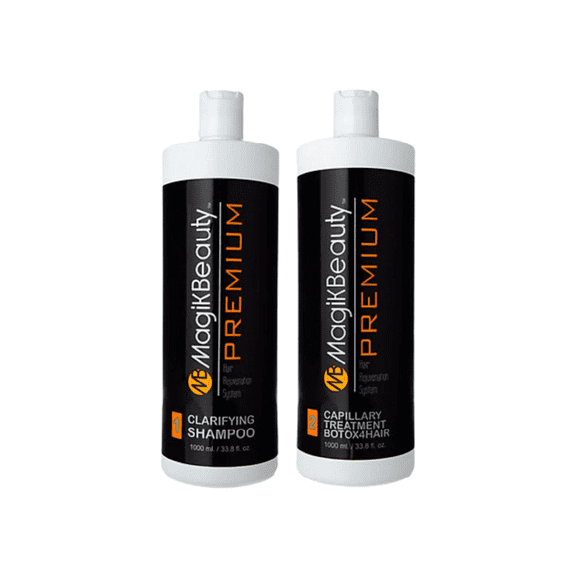MagikBeauty |Premium Duo Clarifying Shampoo and BTX4HAIR Capillary treatment 33 fl. oz