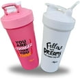 thumbnail image 1 of Magiko Motivational Protein Shaker Sports and Outdoor 2 Pack 28oz Nutrition Water Bottle, 1 of 6