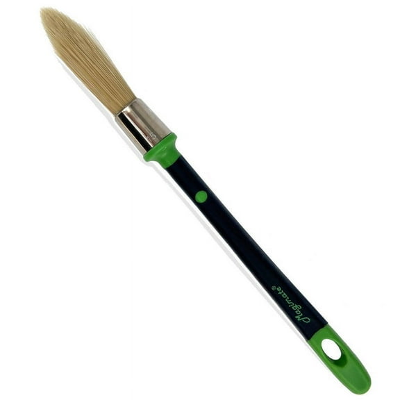 Magimate Small Paint Brush for Touch Ups, Trim Stain Brush for Sash, Baseboards, House Wall Corners and Art Application, One Singe Size 0.6-inch (15mm)