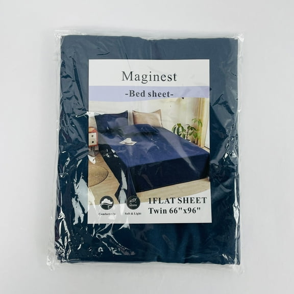 Maginest Solid Color 66 Inch X 96 Inch Bed Sheets, Soft and Breathable