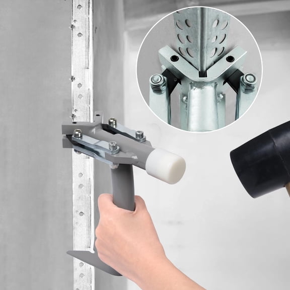 Magisale Corner Bead Tool for Drywall Installation - Iron Corner Clincher Fixture & Crimper with Angle Clamp, Easy to Use & Secure Corner Fixing Tool (Professional Grade)
