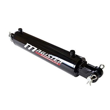 Magister Hydraulics Welded Double Acting Hydraulic Cylinder – 3.5" Bore, 8" Stroke, Cross Tube, WCT 3.5x8