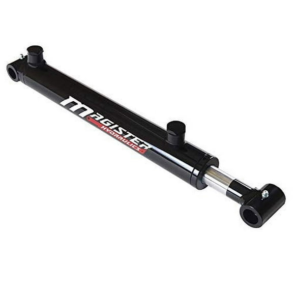 Magister Hydraulics Double Acting Hydraulic Cylinder - Cross Tube Hydraulic Cylinder 1.5" Bore 8" Stroke - UniversalHydraulic Cylinders (1.5x8)