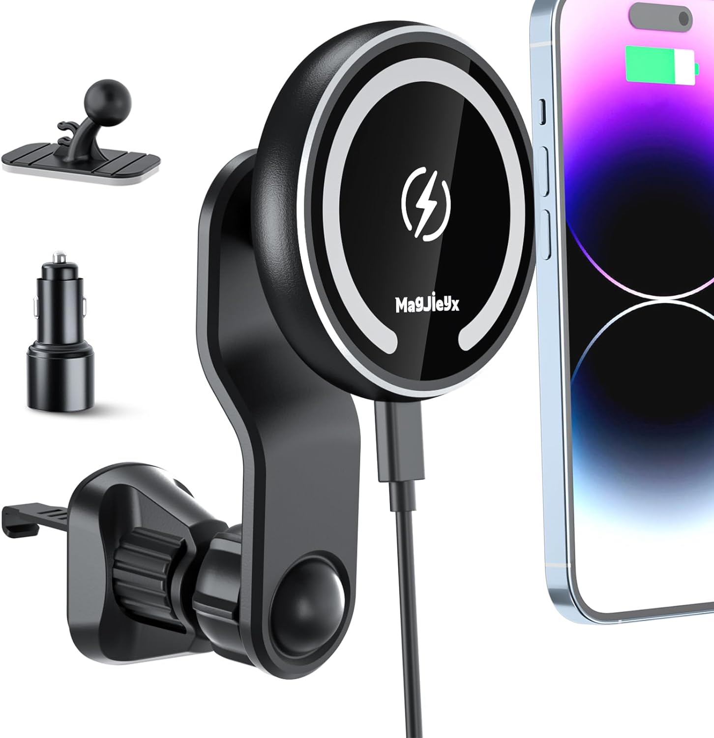 For Magsafe Car Charger For AutoAligning Wireless Charger