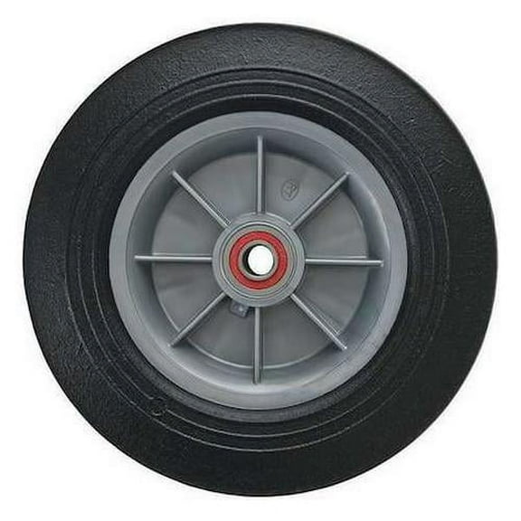 Magliner Hand Truck Wheel, 10in dia., Solid Rubber