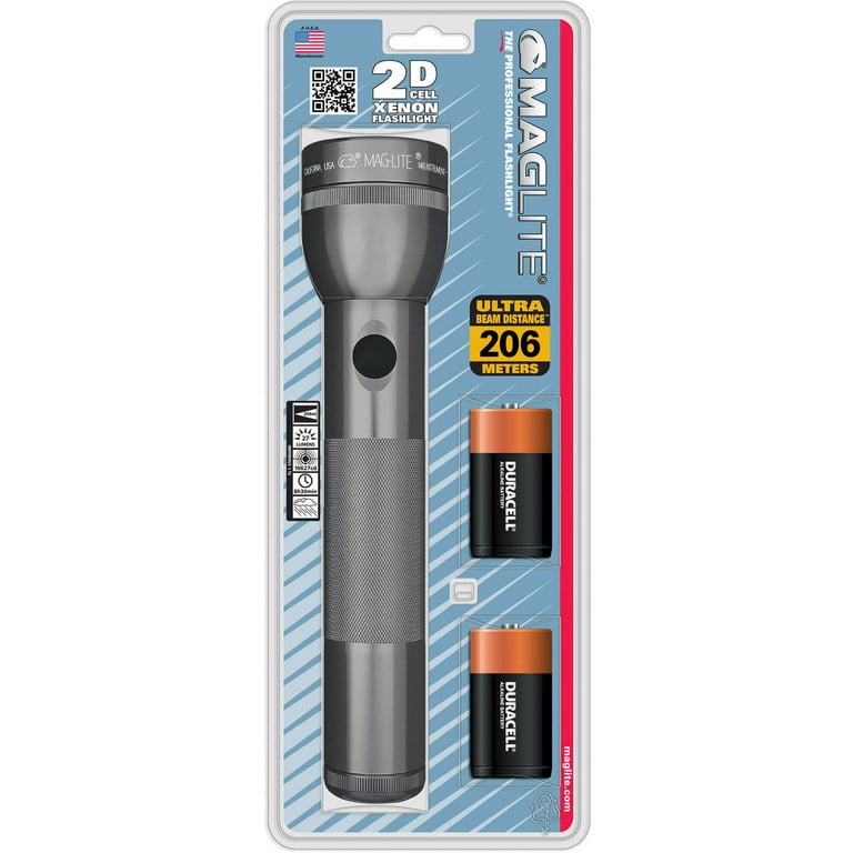 Maglite 2D Cell Flashlight - Aluminum Alloy - Beam Distance