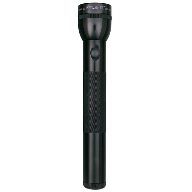 Maglite Heavy-Duty Incandescent 3-Cell D Flashlight, Black