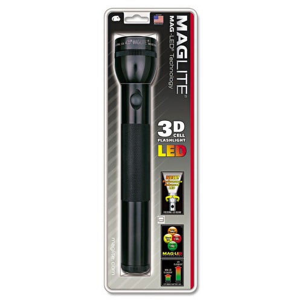 Maglite LED Flashlight, 3 D Batteries (Sold Separately), Black (ST3D016