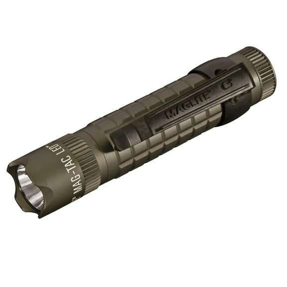 Maglite Mag-Tac LED 2-Cell CR123 Flashlight - Crowned-Bezel, Foliage Green - SG2LRB6