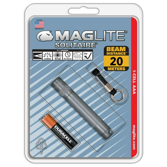 Maglite Solitaire Aaa Gray-Blister Pack K3A096