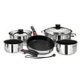 thumbnail image 1 of Magma A10-366-2-IND 10 Piece Scratch Resistant Stainless Steel Non-Stick Nesting Cookware Set | Compact Pots & Pans for Marine, Boat, RV, Camping & Home | Space-Saving, Induction Cooktop Ready, 1 of 6