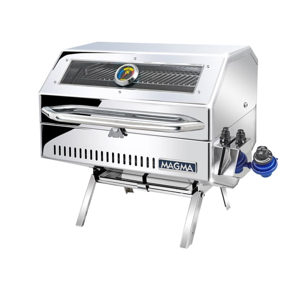 Magma A10-1218-2GS Catalina Infrared Gas Grill | Large Gourmet Stainless Steel Boat BBQ | Portable Marine Propane Grill for Even Cooking