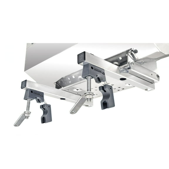Magma Dual Extended Horizontal Round Rail Mount for Rectangular Grills - T10-685